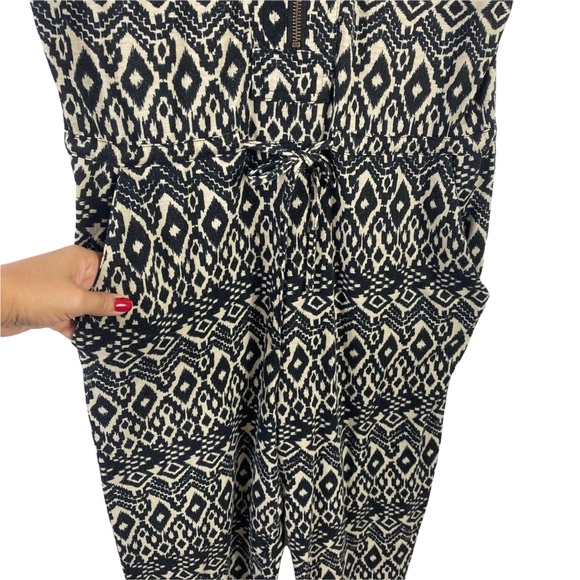 Corey Lynn Calter Womens Jumpsuit Short Sleeve Pants Drawstring Black Size S - Picture 3 of 11